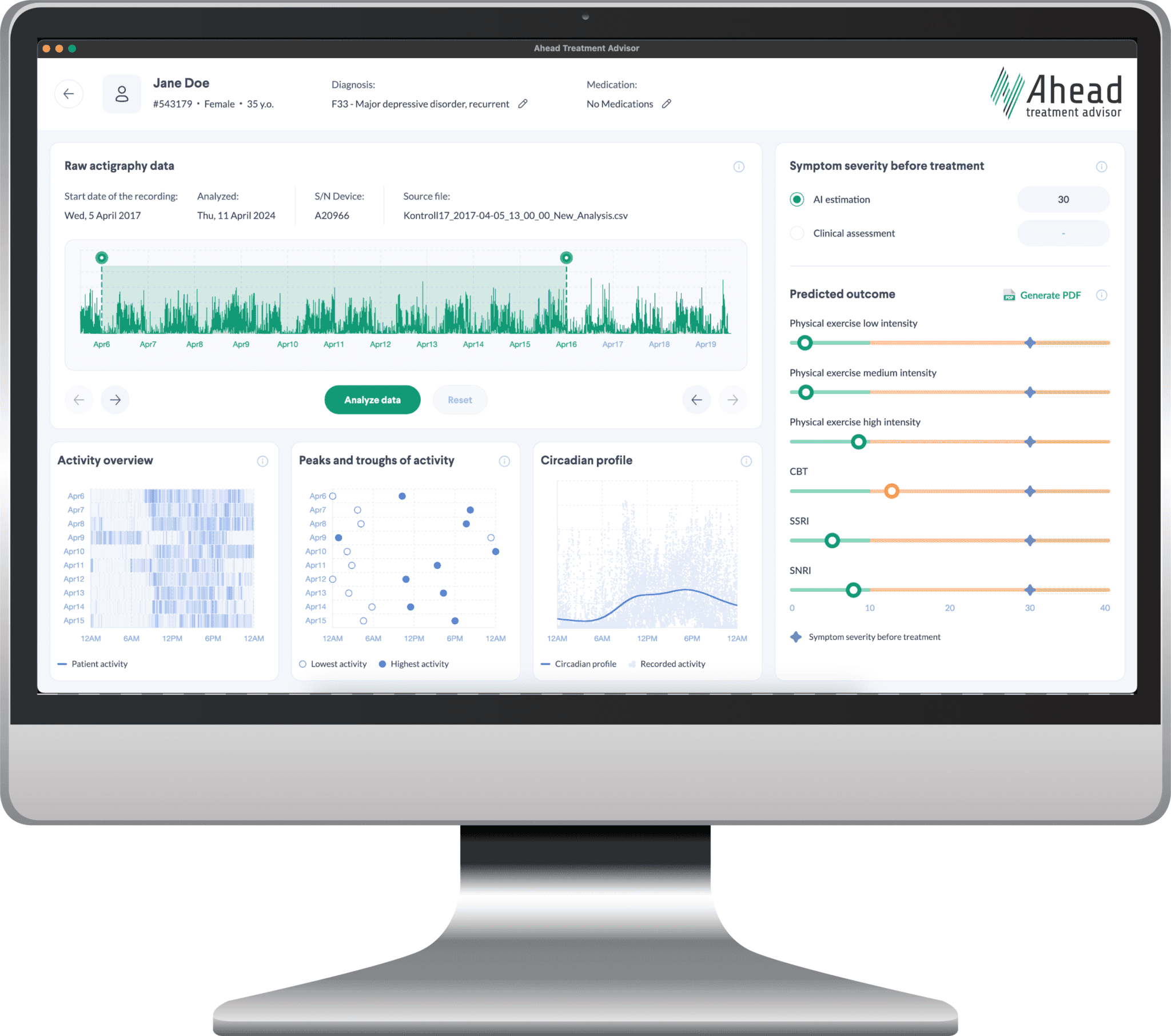 Ahead Treatment Advisor App