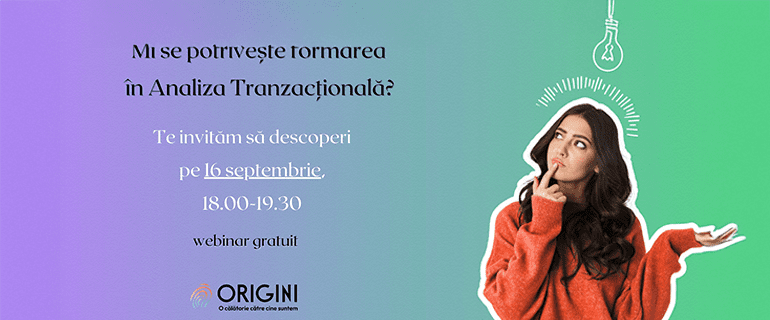 Mi se potriveste formarea în Analiza Tranzacțională?
