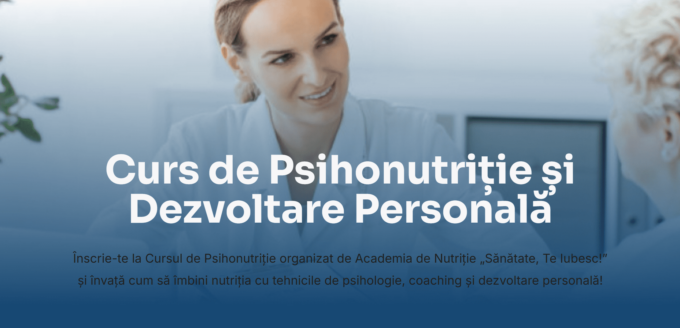 Curs de Psihonutriție și Dezvoltare Personală (Modul 1 – Modul 5 + Examen)