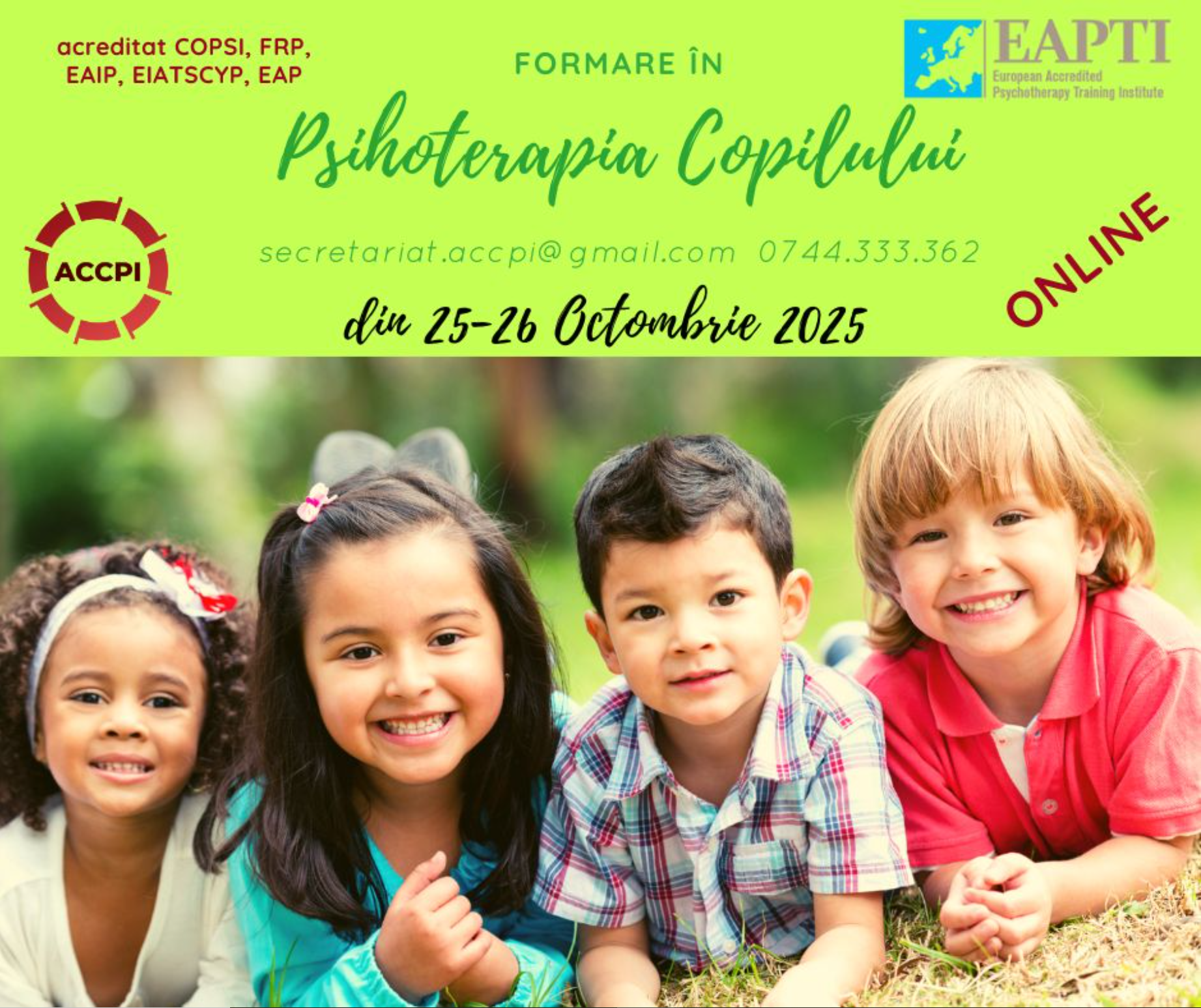 Formare in psihoterapia copilului