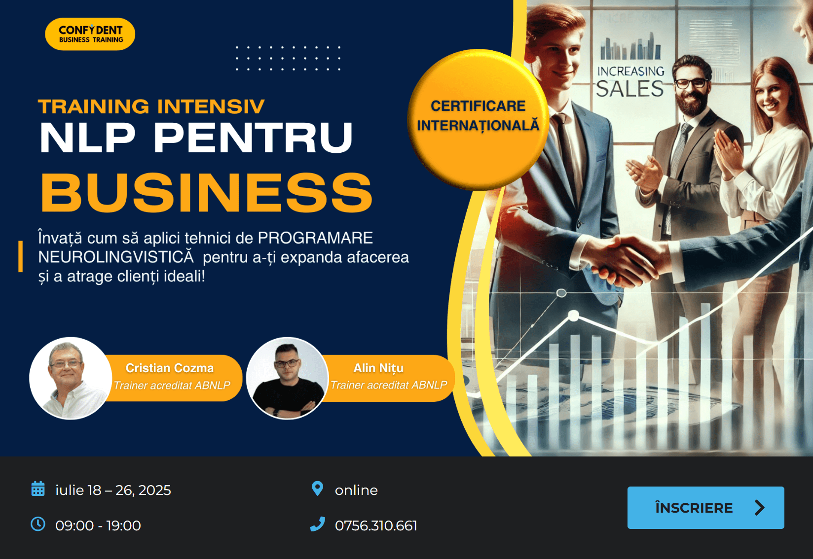 NLP pentru Business – acreditat ABNLP nivel Practician NLP
