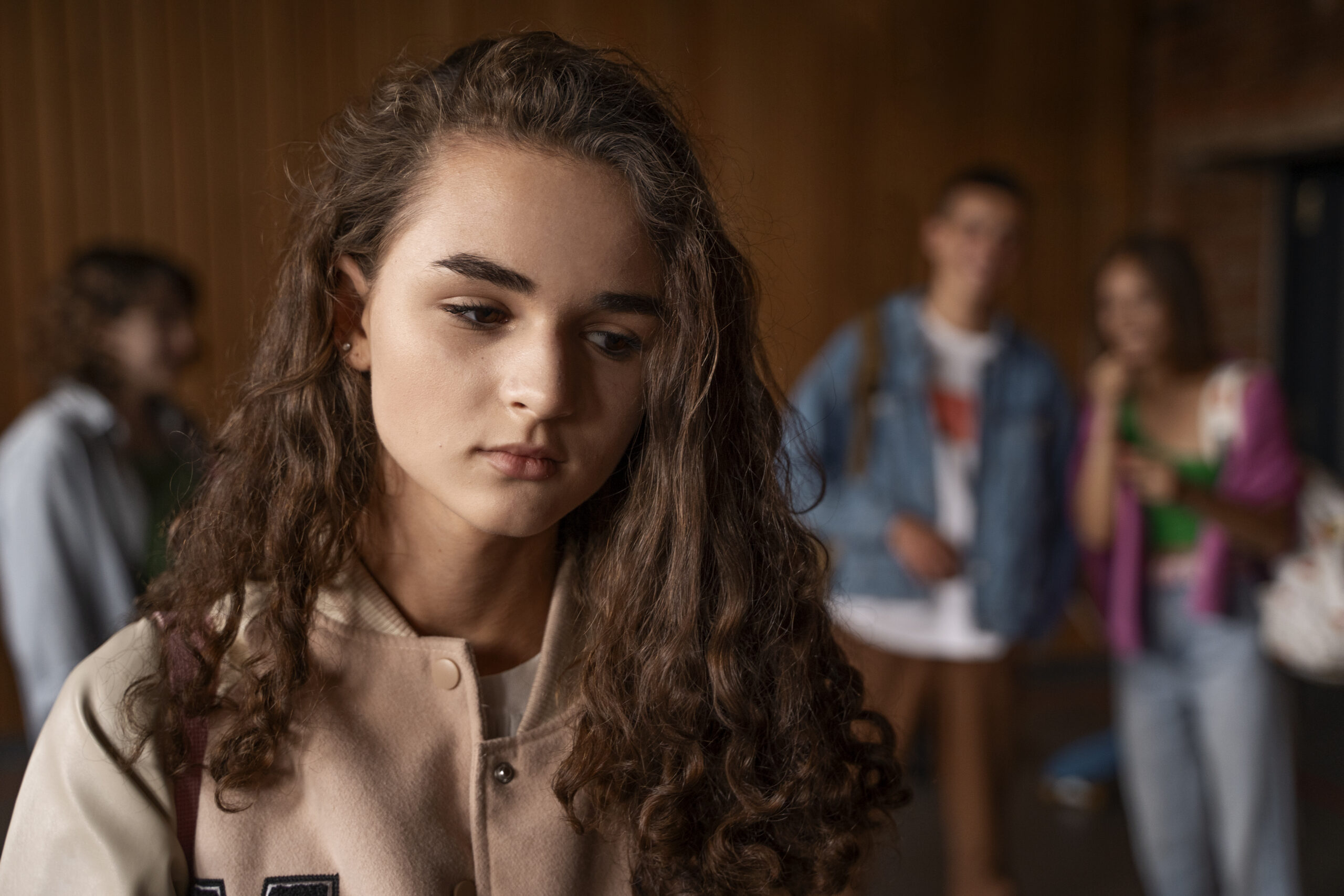 Front View Sad Girl Being Bullied Scaled
