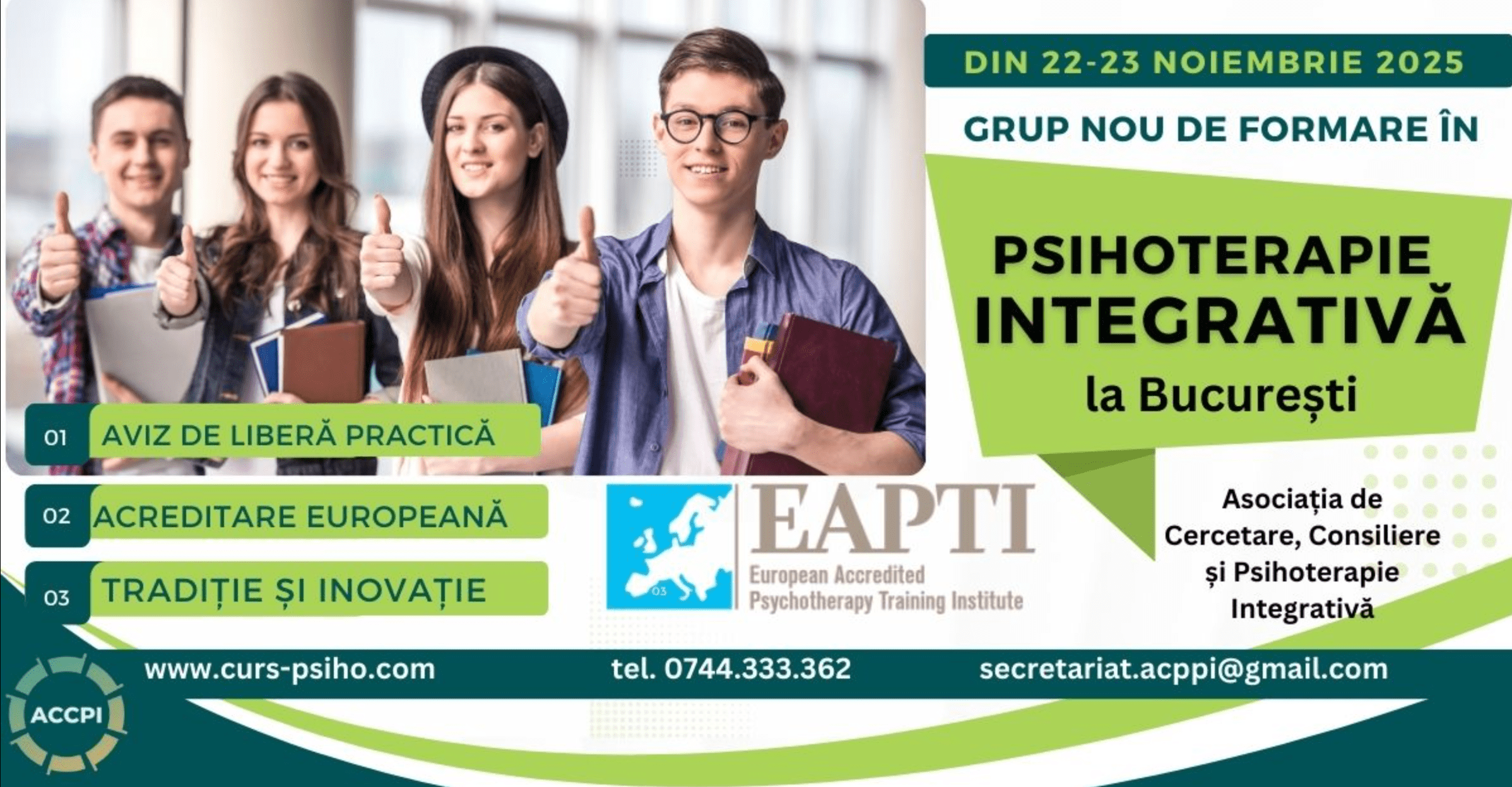 Formare in psihoterapie integrativa la Bucuresti