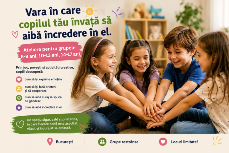 Atelier dezvoltare emoțională și socială pentru copii ți adolescenți
