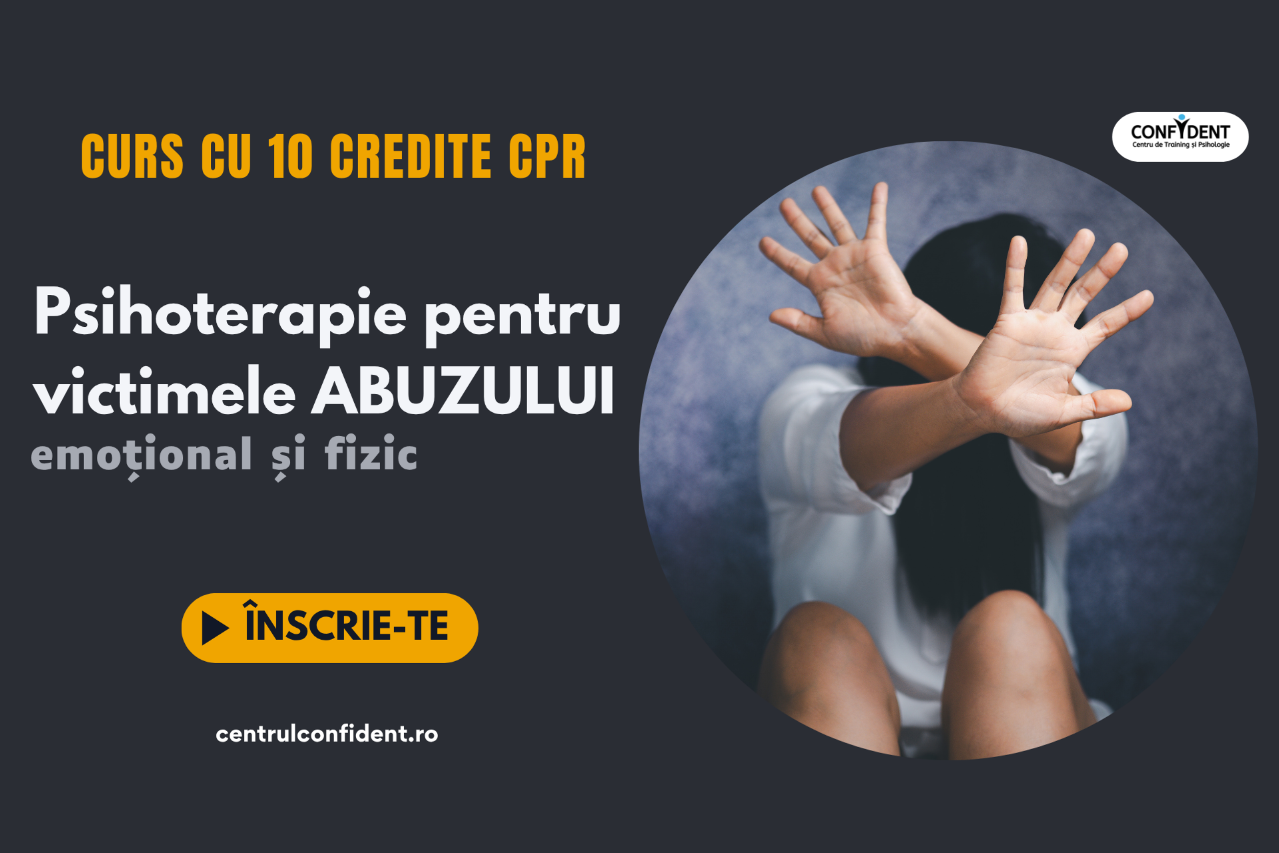 Curs cu 10 credite CPR – Psihoterapie pentru victimele abuzului